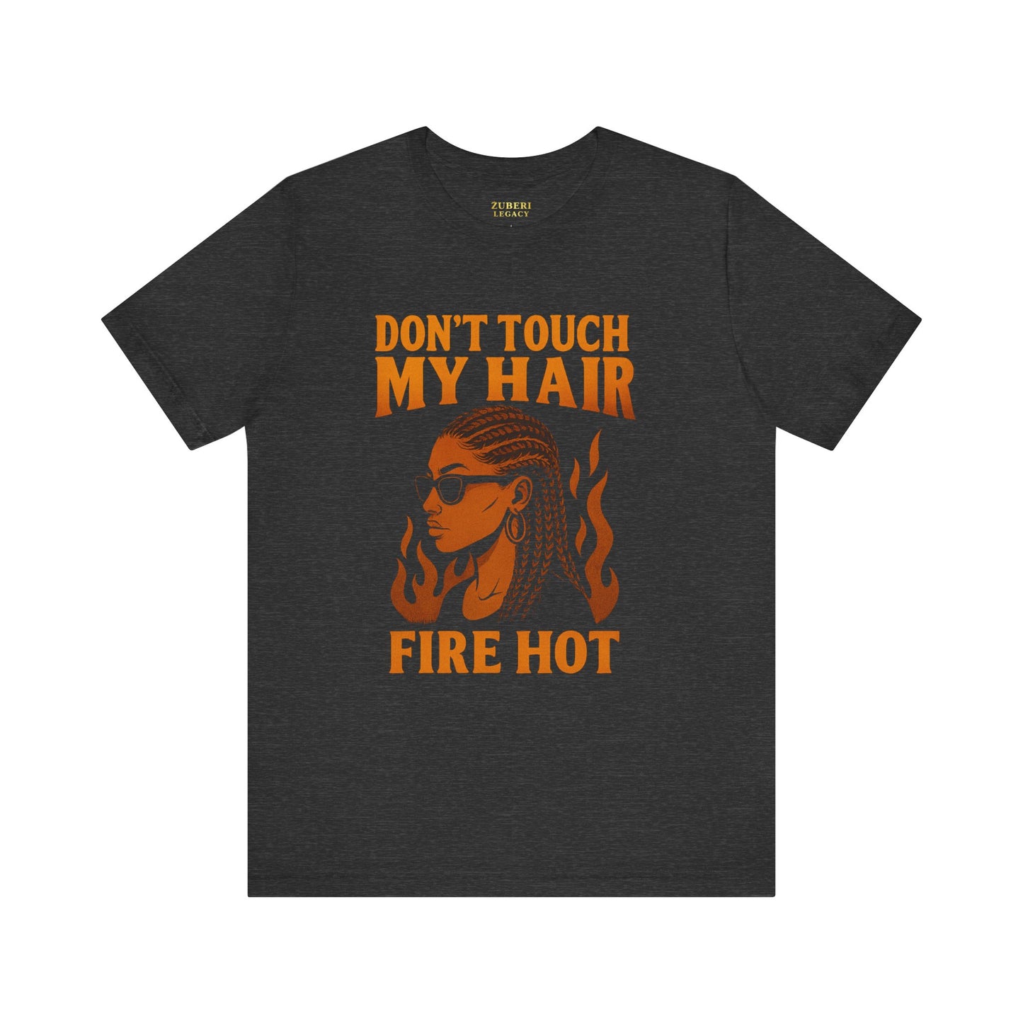 Fire Hot Hair Graphic Tee, Unisex Jersey Short Sleeve Tee, Afrocentric T-Shirt, Black Pride Apparel, Unique Gift for Her, Fun Casual Wear