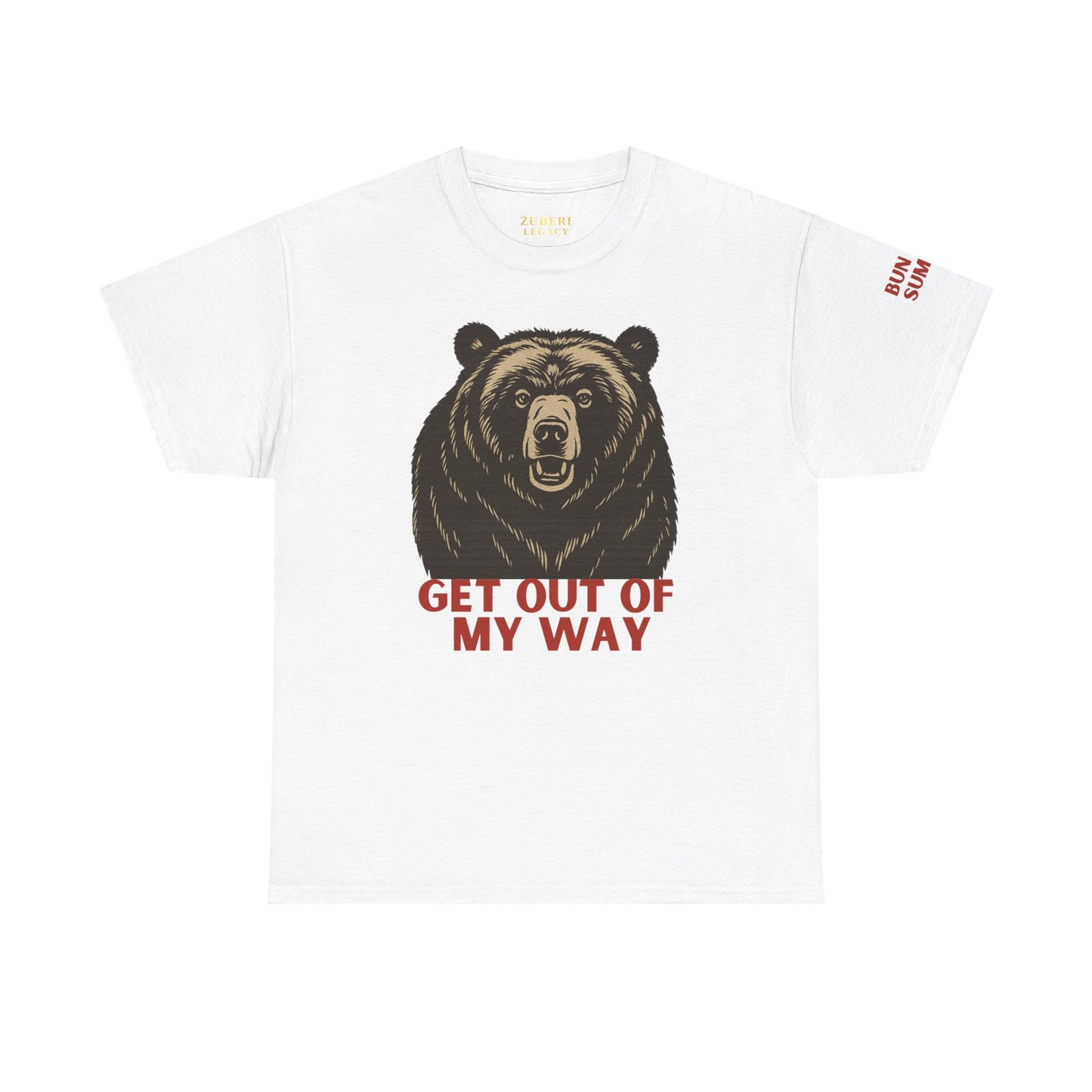 Bun Dem Summer Wild Spirit Graphic Tee, Get Out of My Way Shirt Empire Edition, Unisex Cotton Top, Bear Print T-shirt, Summer Vibes Fashion