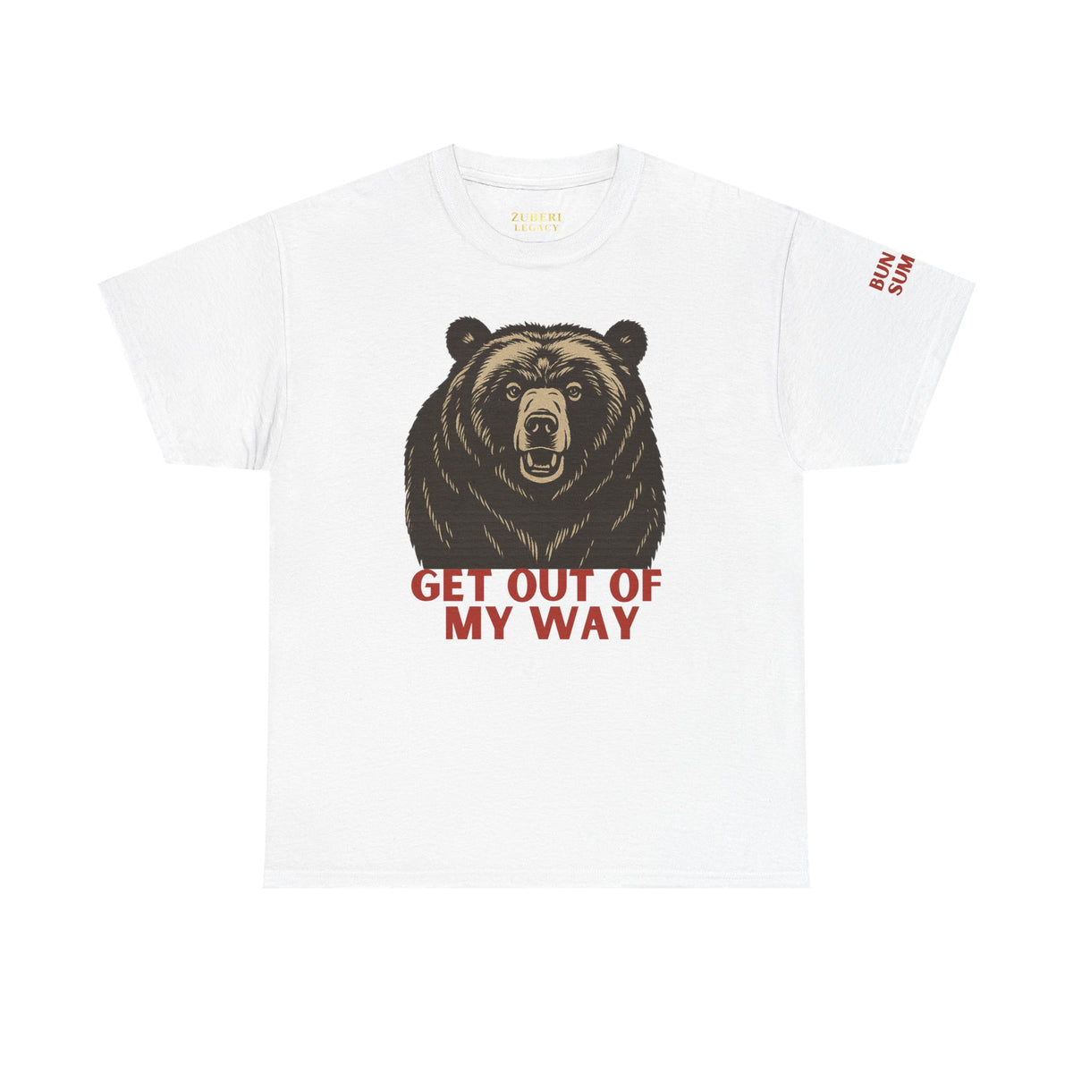 Bun Dem Summer Wild Spirit Graphic Tee, Get Out of My Way Shirt Empire Edition, Unisex Cotton Top, Bear Print T-shirt, Summer Vibes Fashion