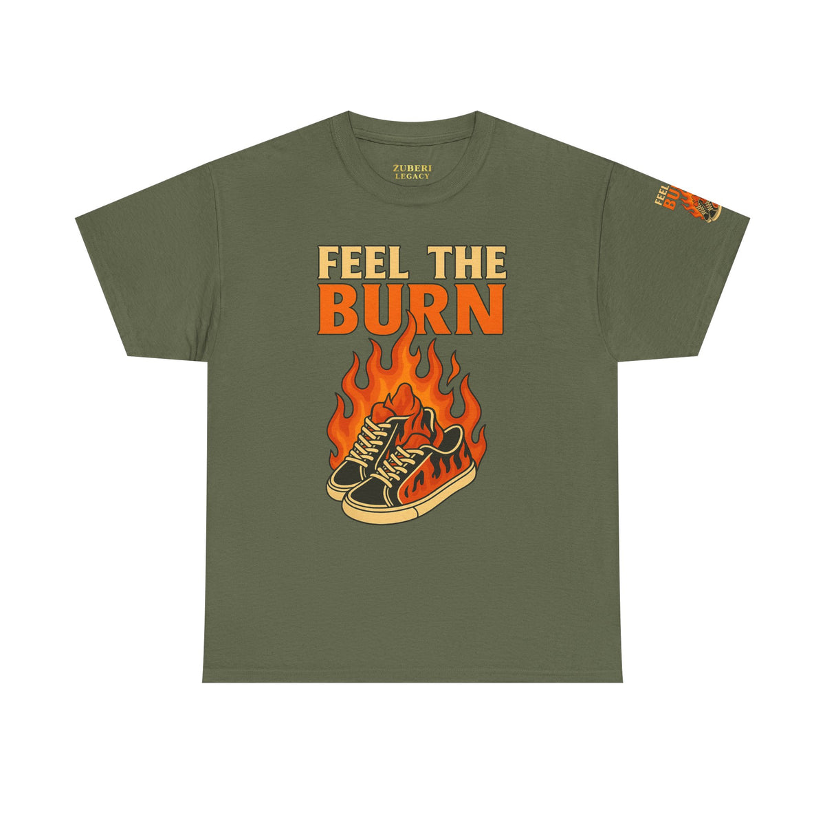 Bun Dem Summer "Feel the Burn" Unisex Heavy Cotton Tee Empire Edition - Trendy Workout Tee, Fitness Apparel, Motivational Shirt, Casual Wear, Gift for Athletes