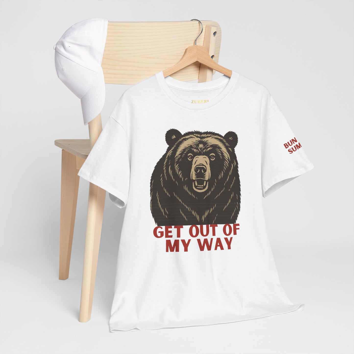Bun Dem Summer Wild Spirit Graphic Tee, Get Out of My Way Shirt Empire Edition, Unisex Cotton Top, Bear Print T-shirt, Summer Vibes Fashion