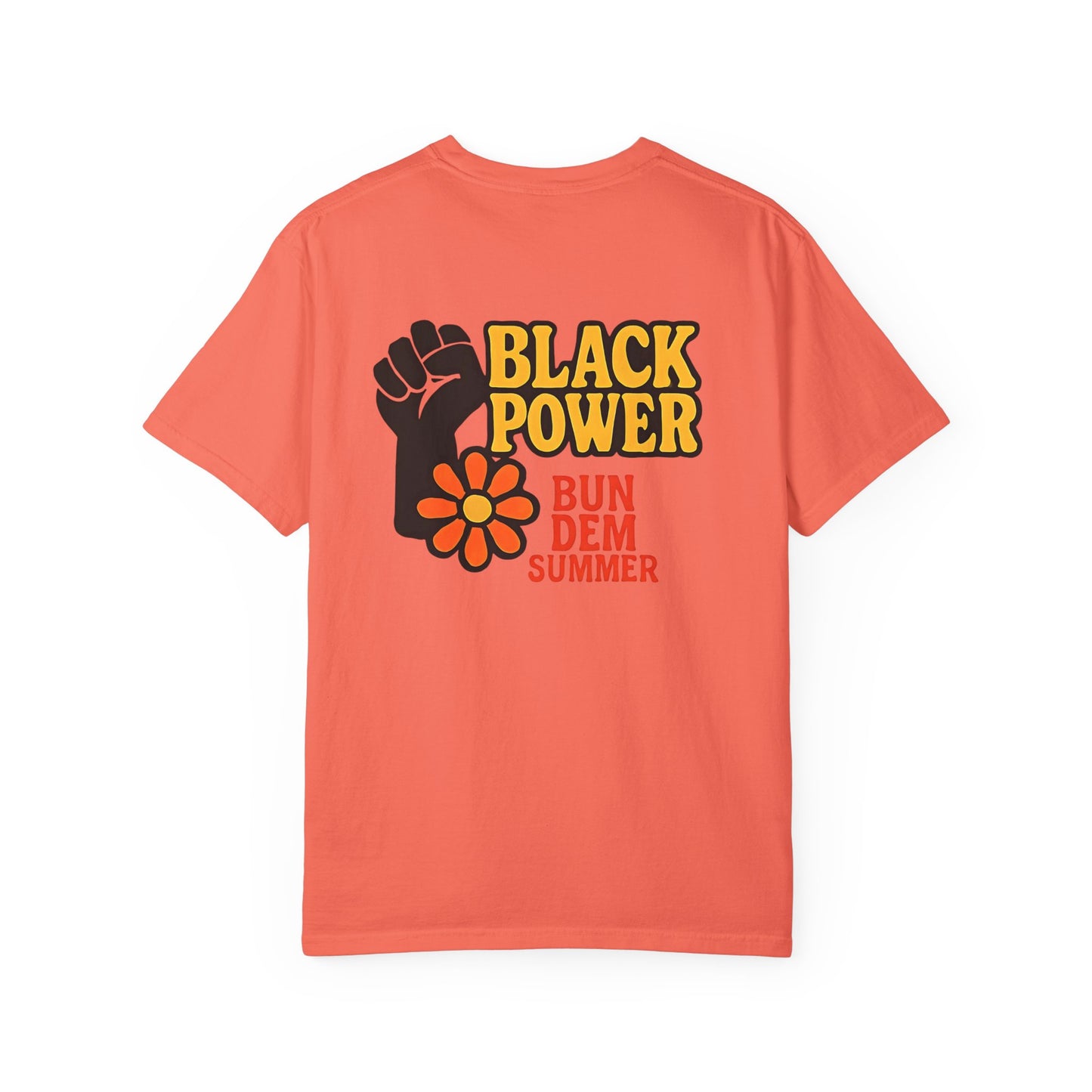 Bun Dem Summer - Black Power Unisex Statement T-Shirt Empire Edition, Summer Fashion, Casual Wear, Ideal for Pride, Activism & Celebration