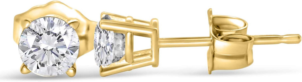 1/4Ct Tw Diamond Stud Earrings in 14K White Gold or Yellow Gold (J-K, I2-I3)