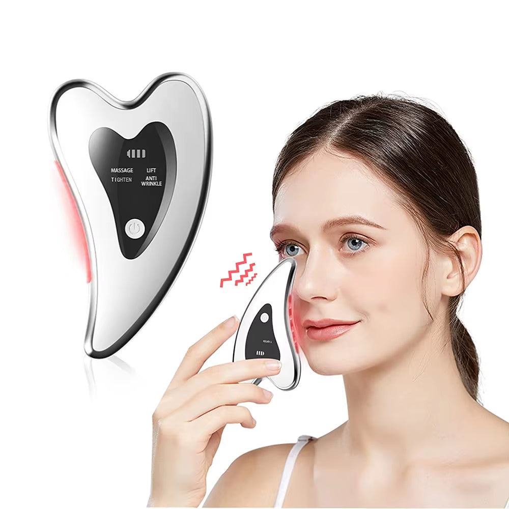 Electric Gua Sha Tools Microcurrent Face Lift Machine Slimming Massager Double Chin Remove Neck Face Massage Skin Care Tool