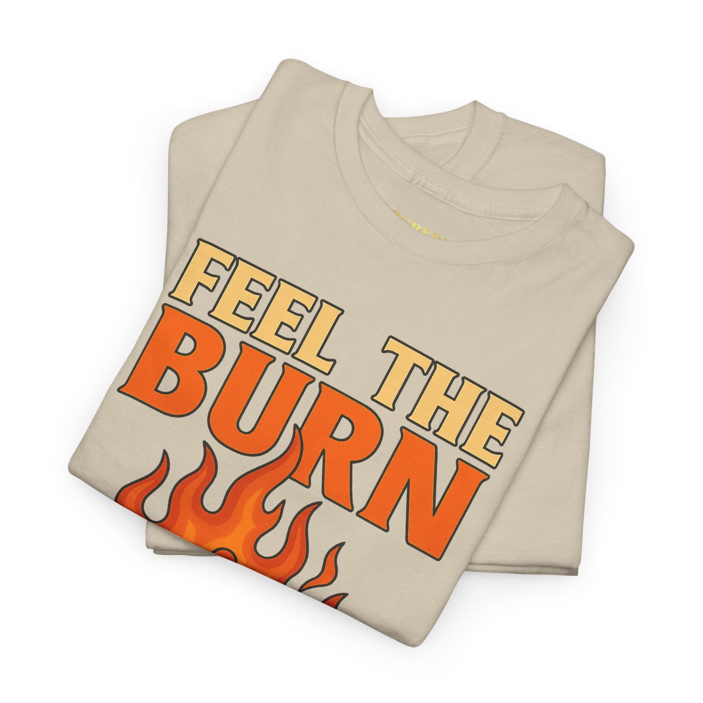 Bun Dem Summer "Feel the Burn" Unisex Heavy Cotton Tee Empire Edition - Trendy Workout Tee, Fitness Apparel, Motivational Shirt, Casual Wear, Gift for Athletes