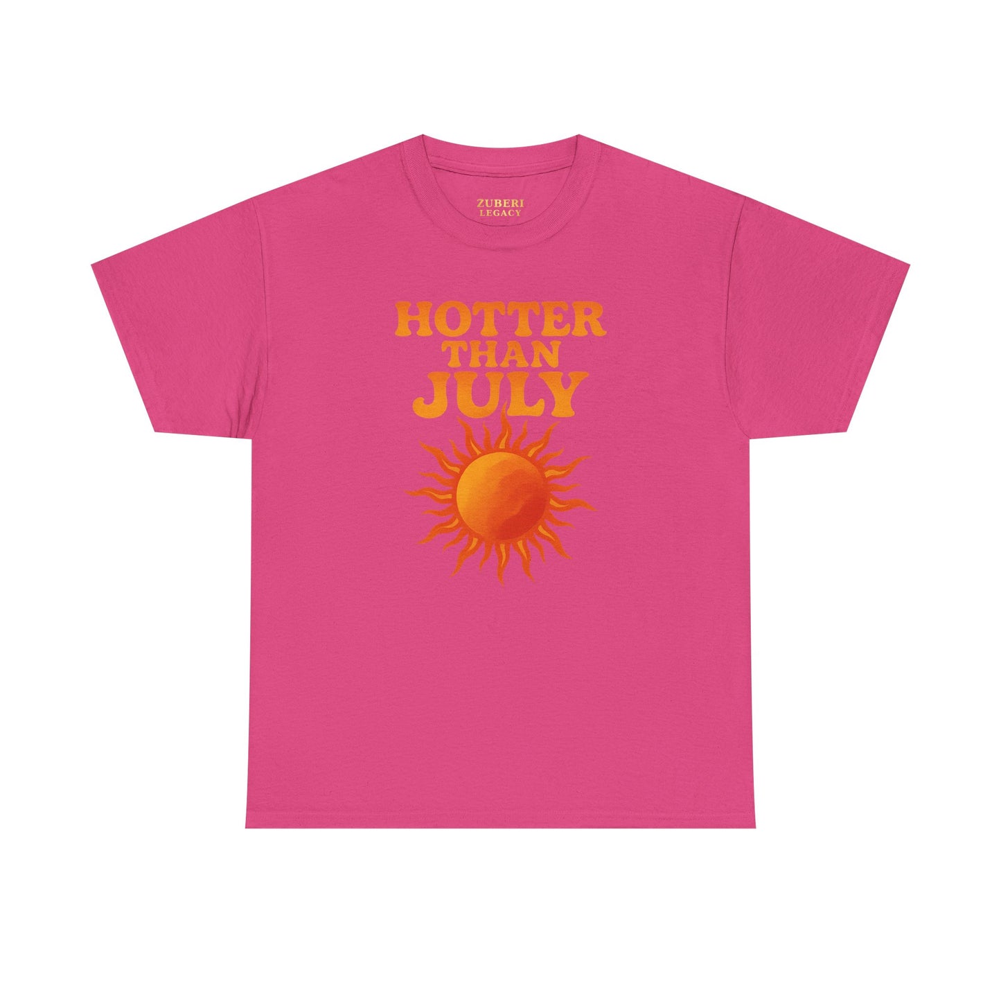 Bun Dem Summer Hotter Than July Unisex Cotton Tee | Summer Empire Edition, Sun Lovers, Casual Wear, Gift for Friends, Trendy Apparel