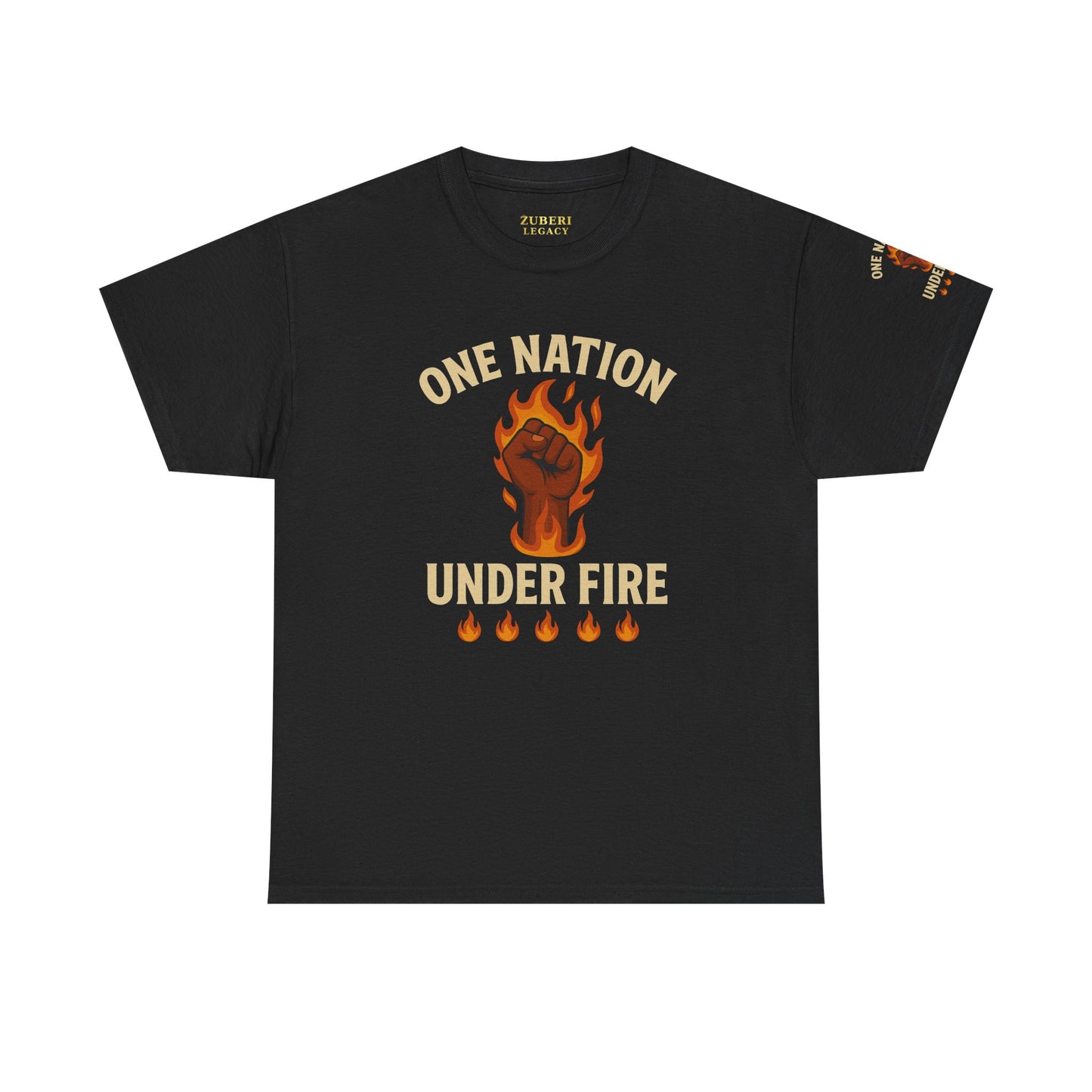 Bun Dem Summer Unisex Heavy Cotton Tee - One Nation Under Fire Empire Edition Graphic Tee, Protest Shirt, Activism Apparel, Gift for Social Justice Warriors