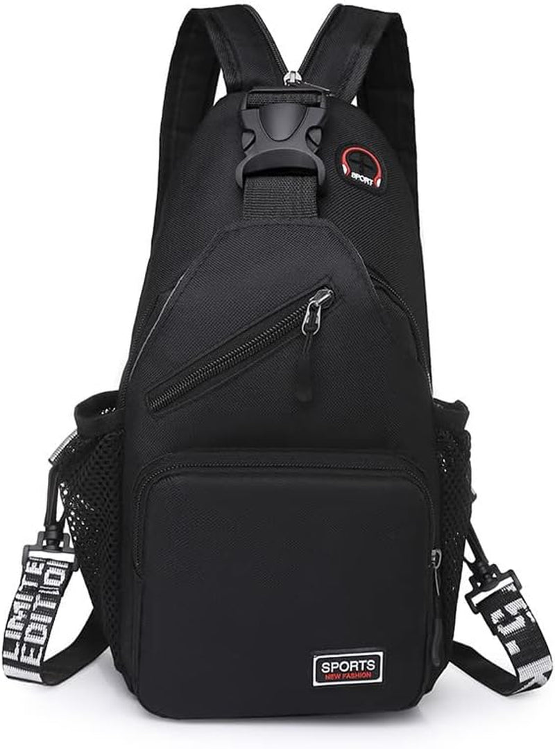 Peicees Convertible Sling Bag for Men Women Waterproof Sling Backpack Crossbody Shoulder Bag for Travel Hiking Cycling