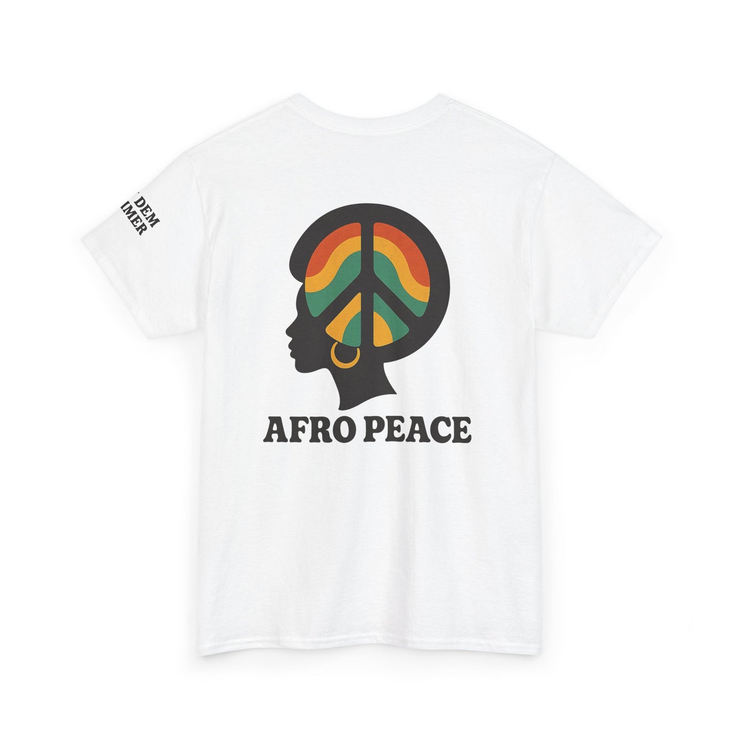 Bun Dem Summer Afro Peace Unisex Tee, Empire Edition Afrocentric Cotton T-Shirt, Peace Sign Shirt, Black History Month Apparel, Gift for Activists, Cultural Pride Wear