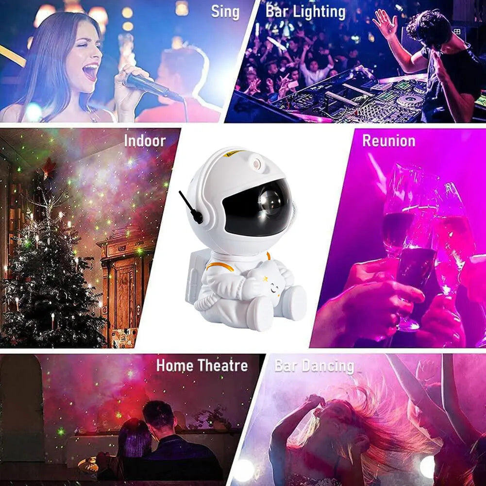Galaxy Star Astronaut Projecto LED Night Light Astronaut Space Projector Lamp Decoration Bedroom Room Decorative for Children