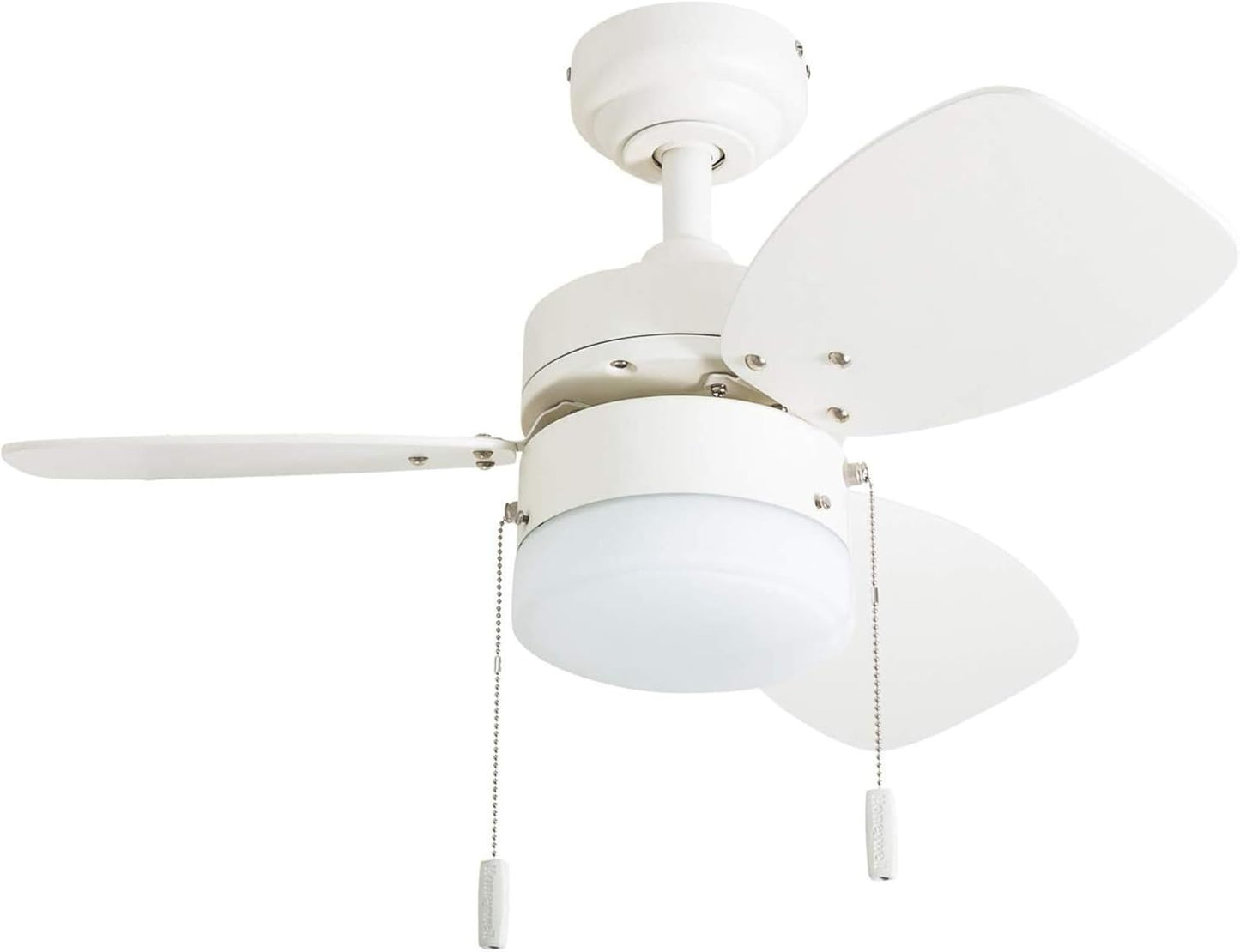 Honeywell Ceiling Fans Ocean Breeze Modern 30 Inch Ceiling Fan with Light, Pull Chain LED Indoor Fan with 3 Blades, Dark Brown Chestnut and Light Oak Blade Finish Options, Bronze (50602-01)