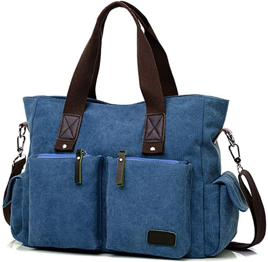 Tolfe Women Top Handle Satchel Handbags Shoulder Bag Messenger Tote Bag Purse Crossbody Bag Travel Work Tote Bag