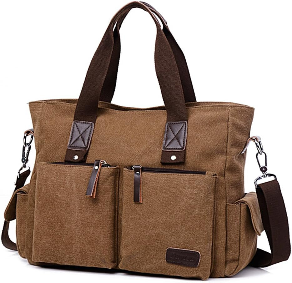 Tolfe Women Top Handle Satchel Handbags Shoulder Bag Messenger Tote Bag Purse Crossbody Bag Travel Work Tote Bag