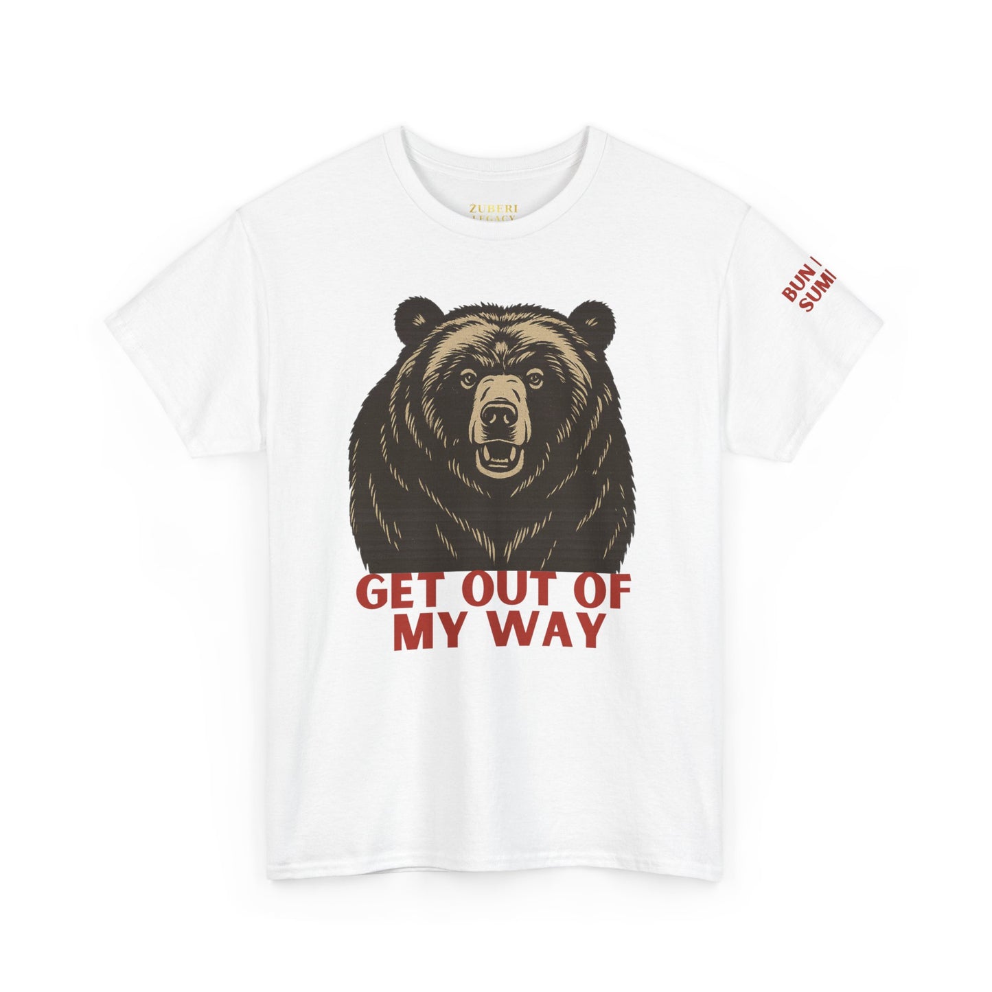 Bun Dem Summer Wild Spirit Graphic Tee, Get Out of My Way Shirt Empire Edition, Unisex Cotton Top, Bear Print T-shirt, Summer Vibes Fashion