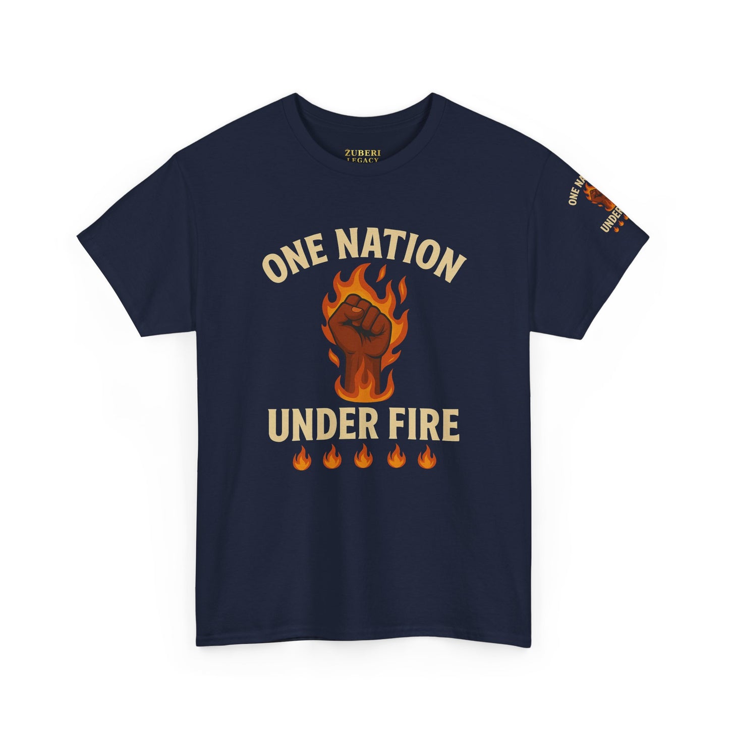 Bun Dem Summer Unisex Heavy Cotton Tee - One Nation Under Fire Empire Edition Graphic Tee, Protest Shirt, Activism Apparel, Gift for Social Justice Warriors