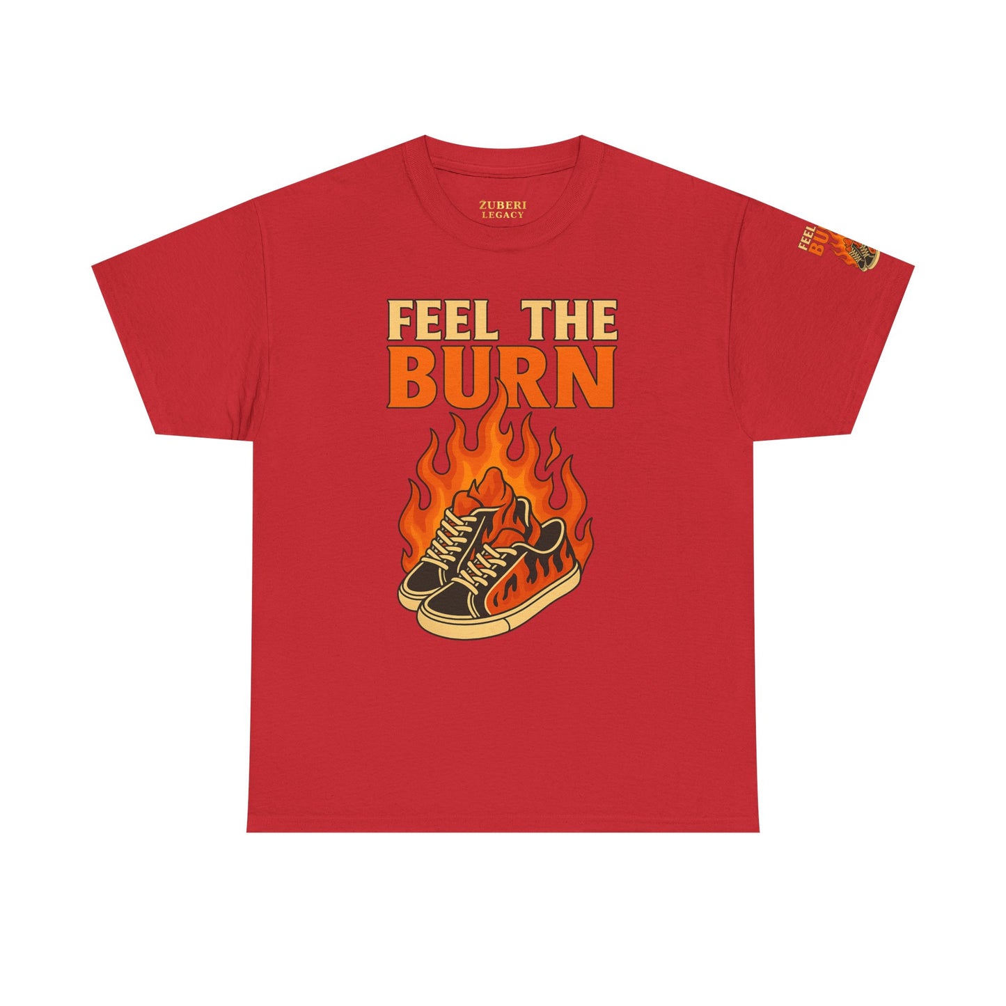 Bun Dem Summer "Feel the Burn" Unisex Heavy Cotton Tee Empire Edition - Trendy Workout Tee, Fitness Apparel, Motivational Shirt, Casual Wear, Gift for Athletes