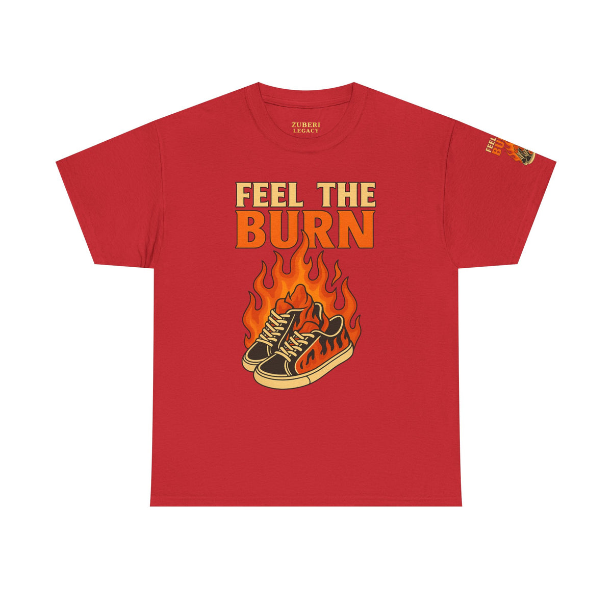 Bun Dem Summer "Feel the Burn" Unisex Heavy Cotton Tee Empire Edition - Trendy Workout Tee, Fitness Apparel, Motivational Shirt, Casual Wear, Gift for Athletes