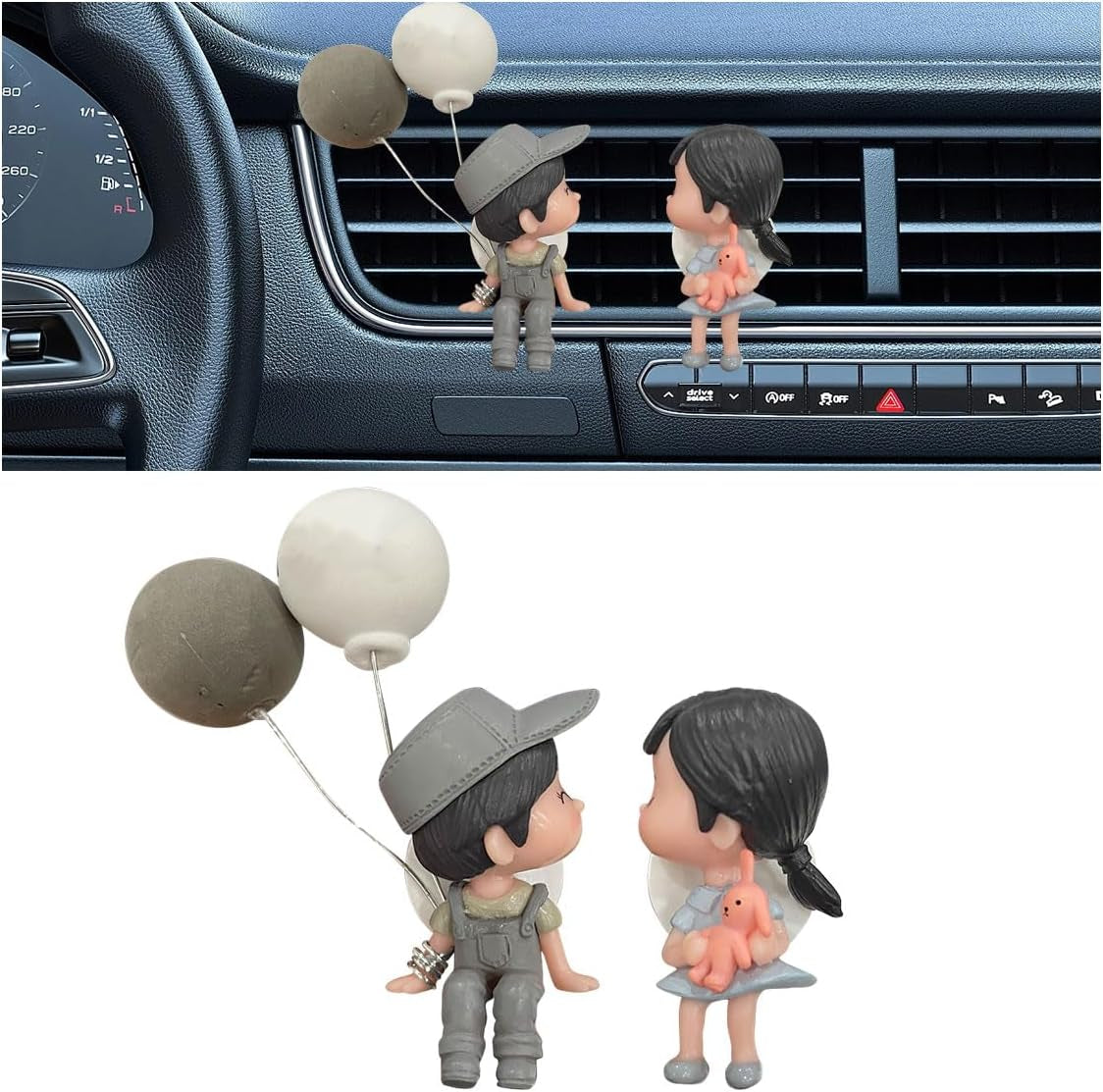 Adorable Car Air Fresheners Vent Clips - Charming Aromatherapy Diffusers for Couples, Perfect Car Decor & Gift for Home or Office