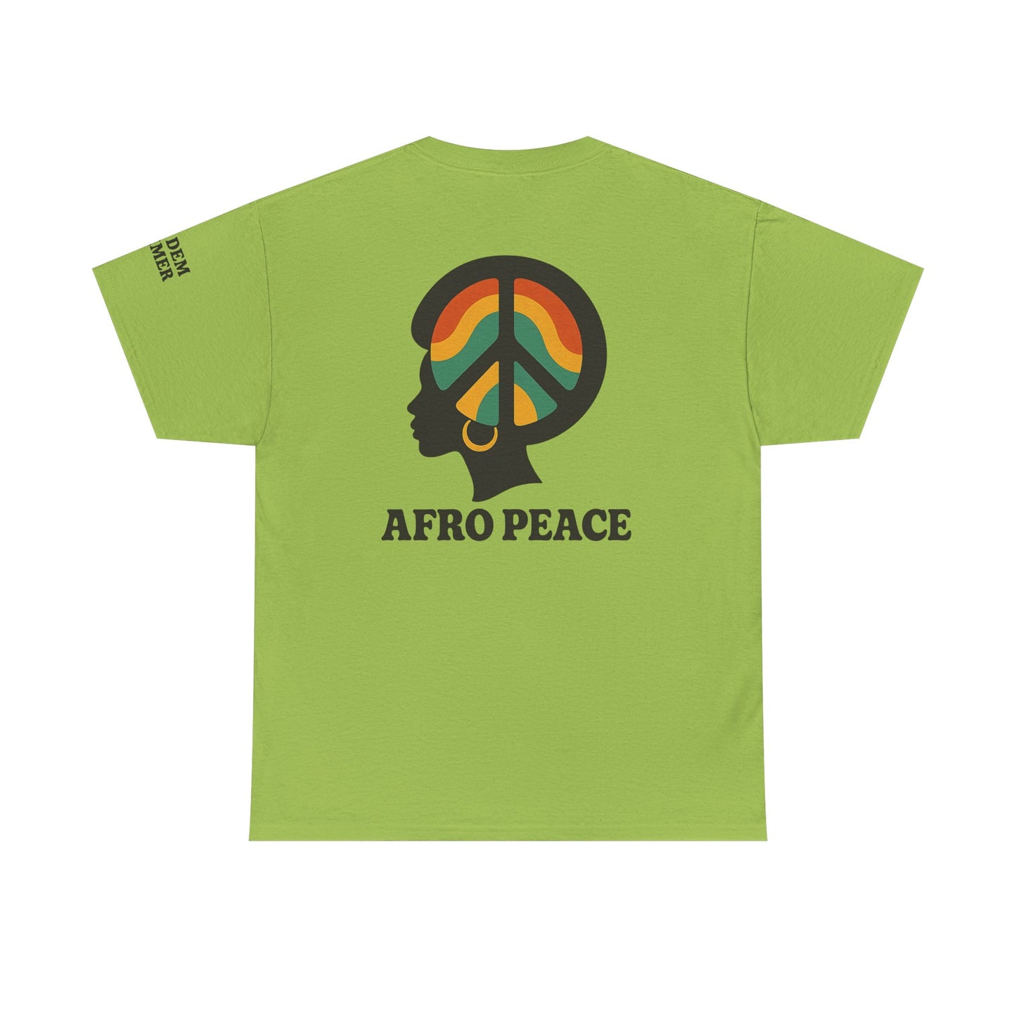 Bun Dem Summer Afro Peace Unisex Tee, Empire Edition Afrocentric Cotton T-Shirt, Peace Sign Shirt, Black History Month Apparel, Gift for Activists, Cultural Pride Wear