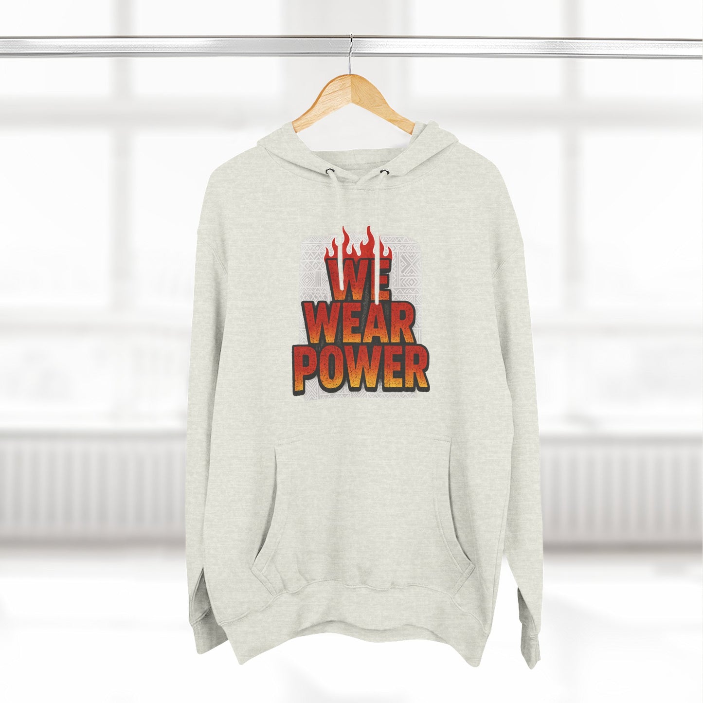 Three-Panel Fleece Hoodie