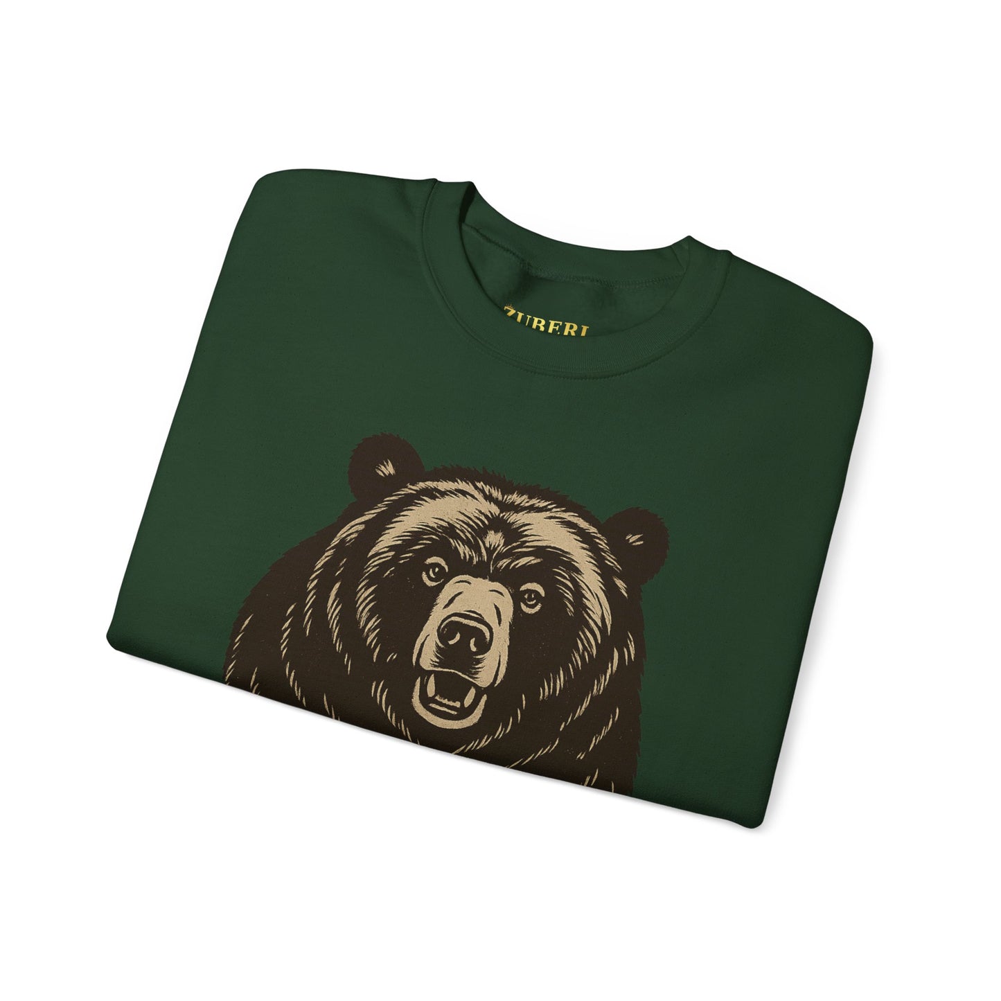 Bun Dem Summer Bear Themed Crewneck Sweatshirt - Get Out of My Way Empire Edition, Unique Gift for Outdoor Lovers, Cozy Casual Style, Perfect for Autumn