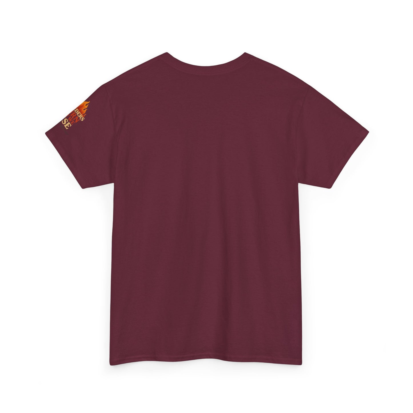 Bun Dem Summer Empowering Unisex Heavy Cotton Tee| Gildan 5000 - "Borders Burn But We Rise" Empire Edition - Activism Fashion, Statement Shirt, Gift for Allies, Equality