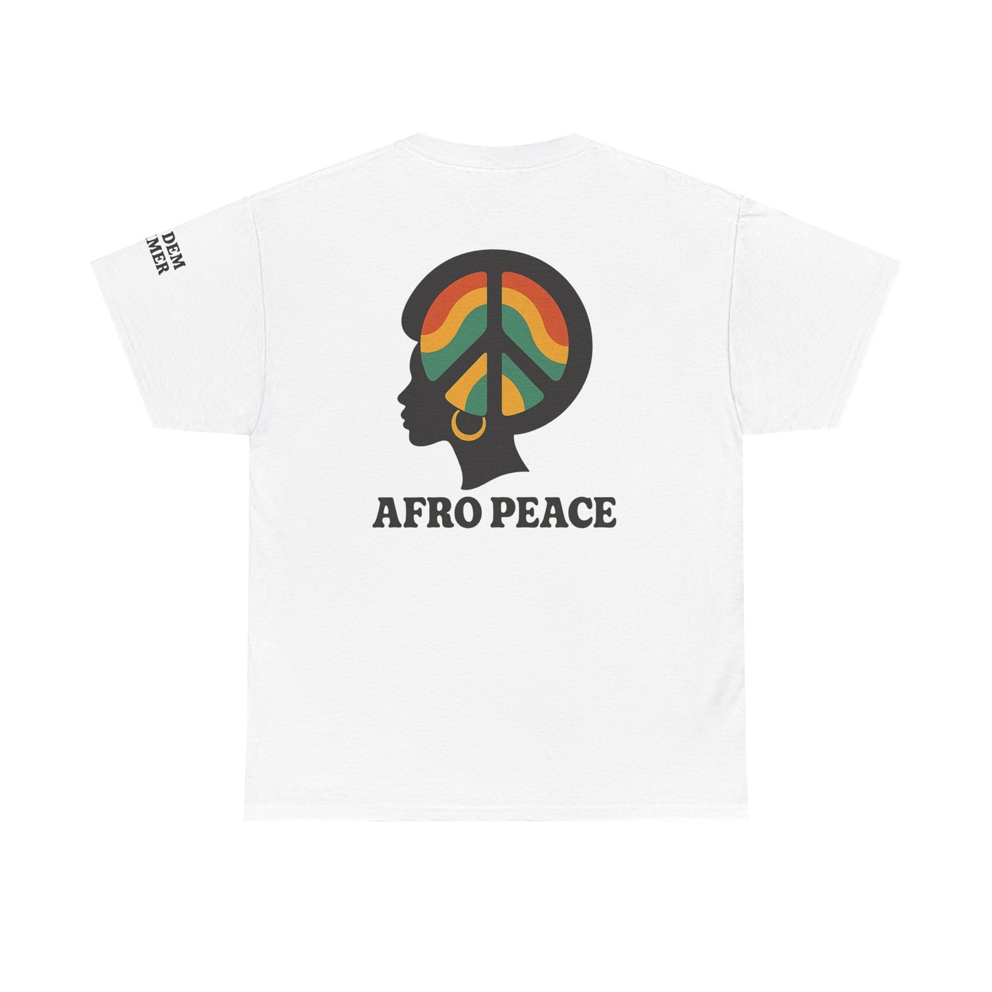 Bun Dem Summer Afro Peace Unisex Tee, Empire Edition Afrocentric Cotton T-Shirt, Peace Sign Shirt, Black History Month Apparel, Gift for Activists, Cultural Pride Wear