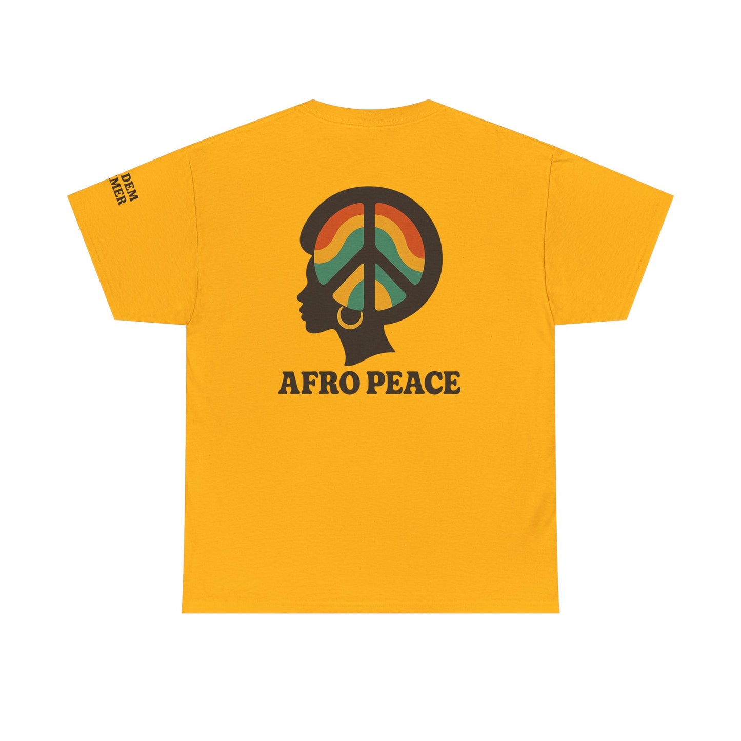 Bun Dem Summer Afro Peace Unisex Tee, Empire Edition Afrocentric Cotton T-Shirt, Peace Sign Shirt, Black History Month Apparel, Gift for Activists, Cultural Pride Wear