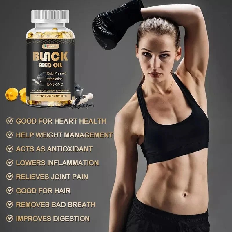 1000Mg Black Seed Oil,Premium Cold Pressed,Non-Gmo,Vegan,Premium Black Seed