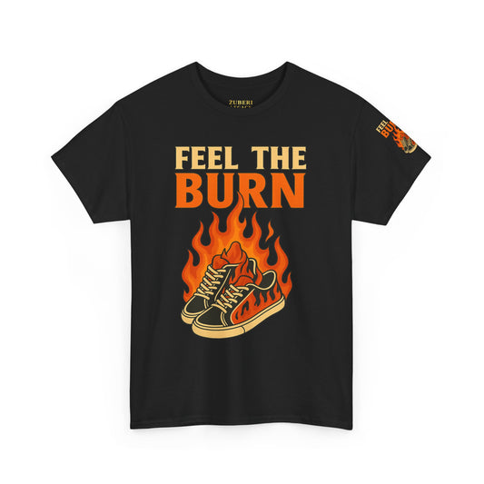 Bun Dem Summer "Feel the Burn" Unisex Heavy Cotton Tee Empire Edition - Trendy Workout Tee, Fitness Apparel, Motivational Shirt, Casual Wear, Gift for Athletes