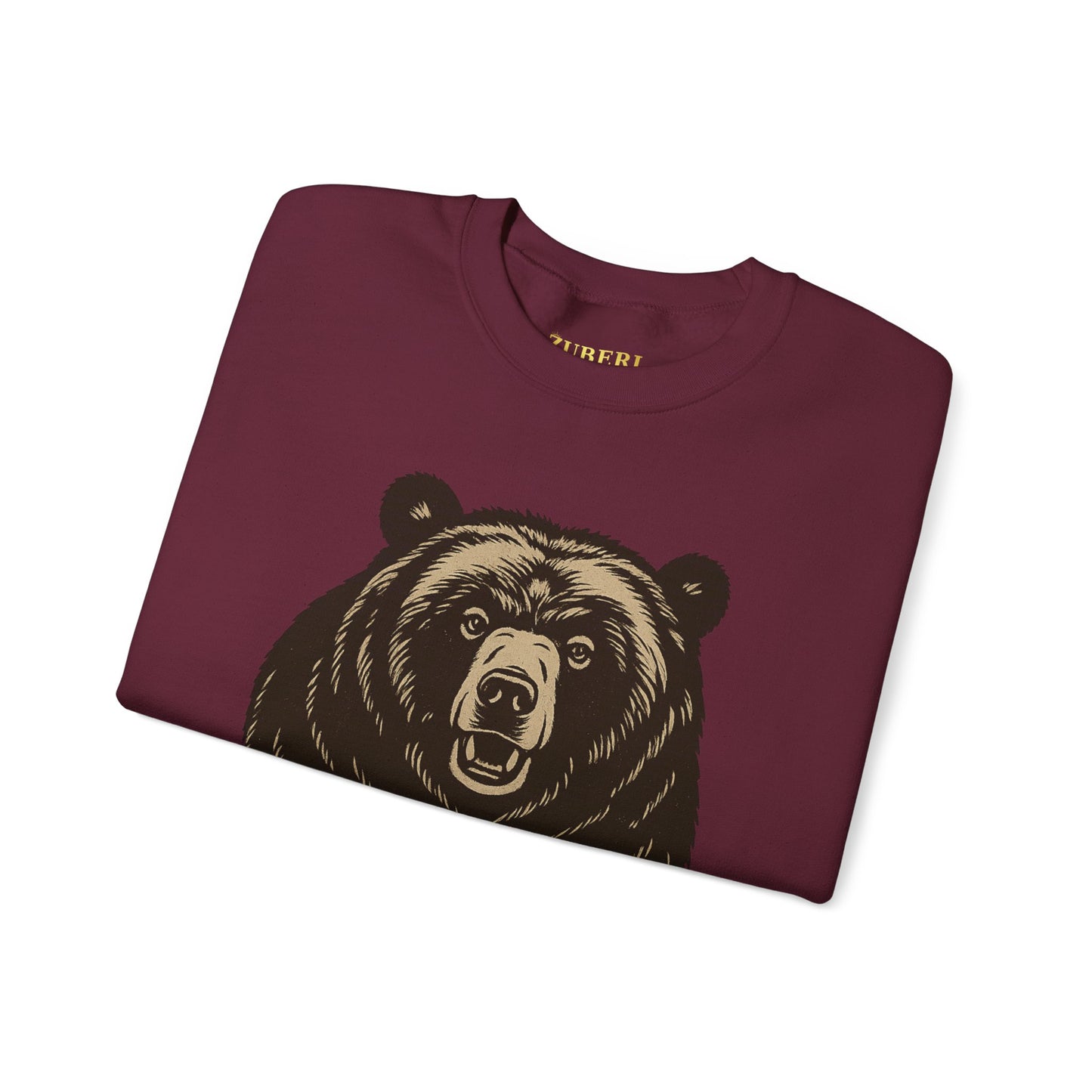 Bun Dem Summer Bear Themed Crewneck Sweatshirt - Get Out of My Way Empire Edition, Unique Gift for Outdoor Lovers, Cozy Casual Style, Perfect for Autumn