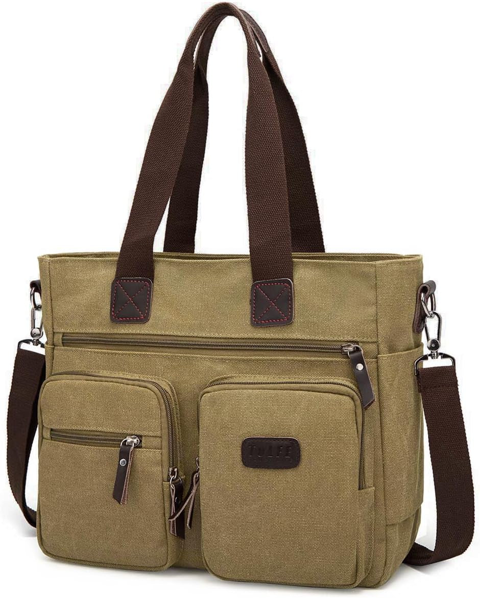 Tolfe Women Top Handle Satchel Handbags Shoulder Bag Messenger Tote Bag Purse Crossbody Bag Travel Work Tote Bag