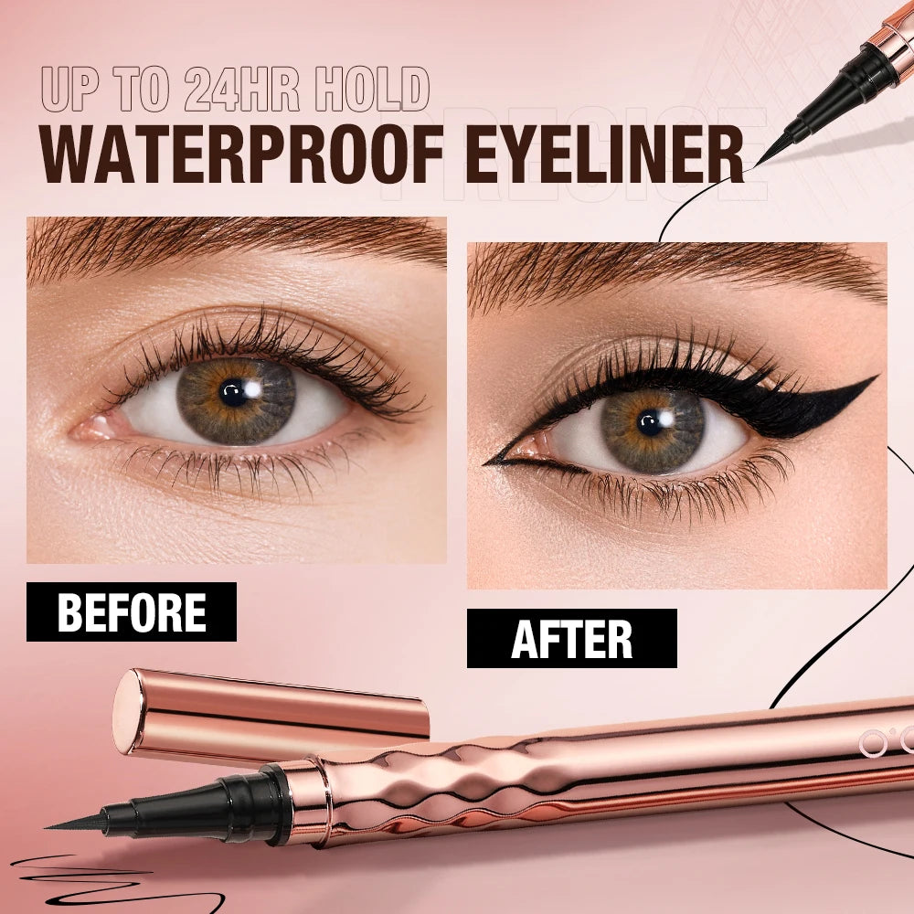 Black Liquid Eyeliner Eye Make up Super Waterproof Long Lasting Eye Liner Easy to Wear Eyes Makeup Cosmetics Tools