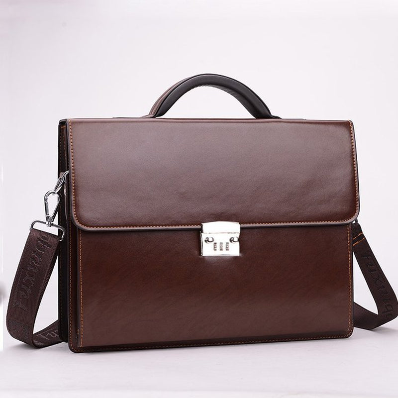 Men'S Business Briefcase with Portable Code
