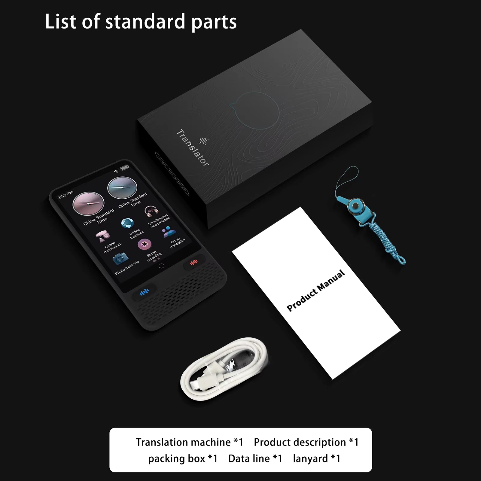 Portable Language Translator Device S85 with 138 Languages Voice Translating Offline Translation Support Voice Video Recording