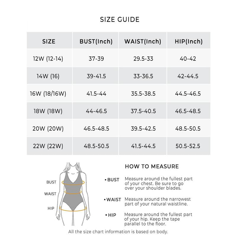 Aqua Eve Women plus Size Two Piece Swimsuit High Waisted Bikini Set Tummy Control Bathing Suit