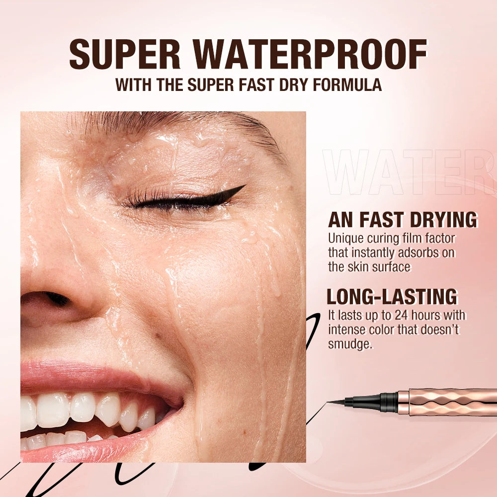Black Liquid Eyeliner Eye Make up Super Waterproof Long Lasting Eye Liner Easy to Wear Eyes Makeup Cosmetics Tools