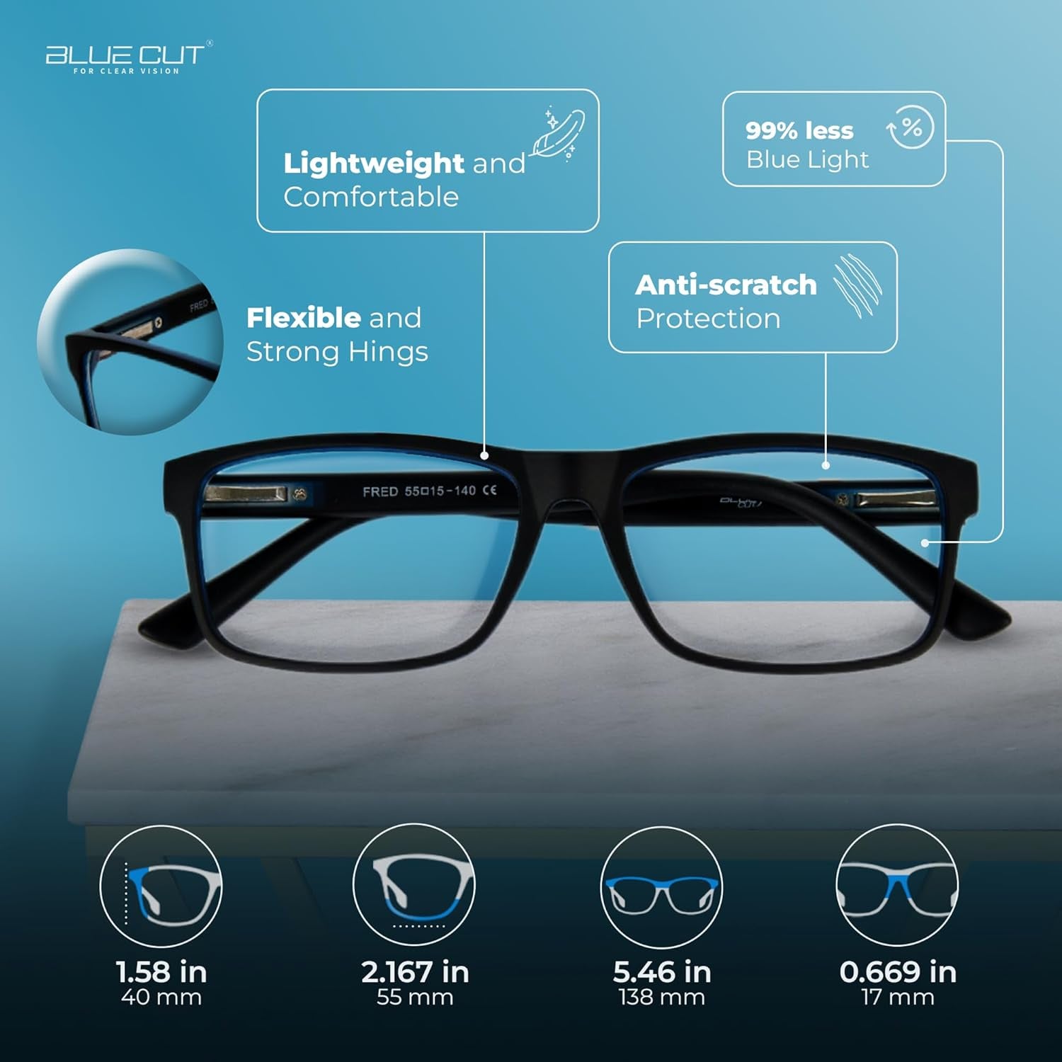 Blue Light Blocking Glasses for Men/Women Anti-Fatigue Computer Monitor Gaming Glasses Reduce Eye Strain Game Glasses