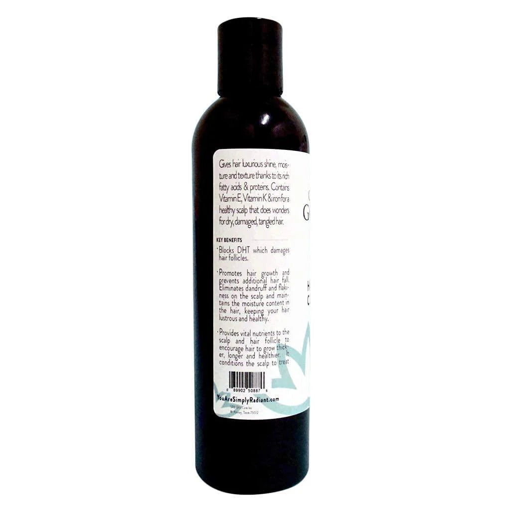 Organic Caffeine Conditioner Hair Mask Natural Hair Growth Formula 8 Oz