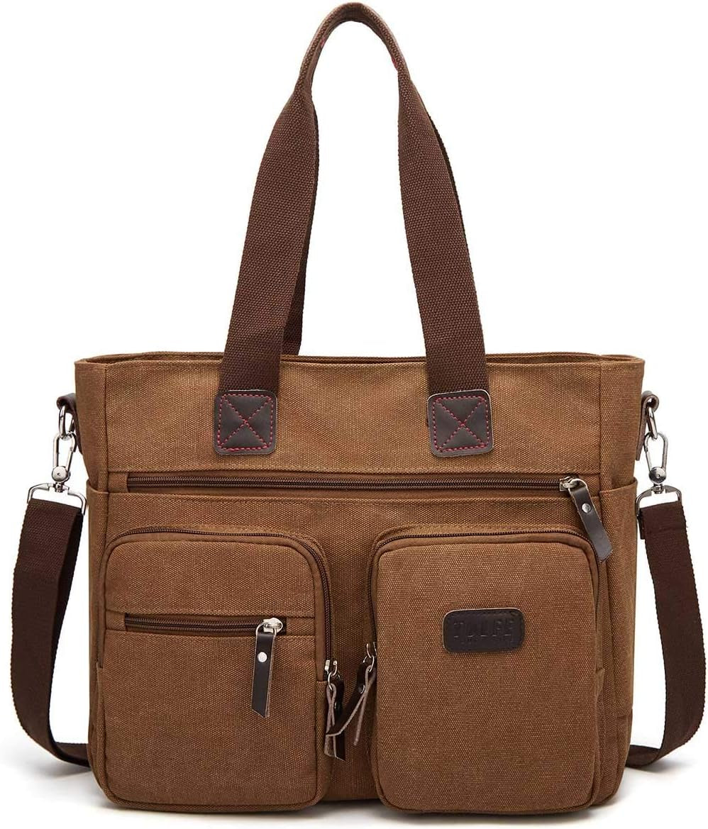 Tolfe Women Top Handle Satchel Handbags Shoulder Bag Messenger Tote Bag Purse Crossbody Bag Travel Work Tote Bag