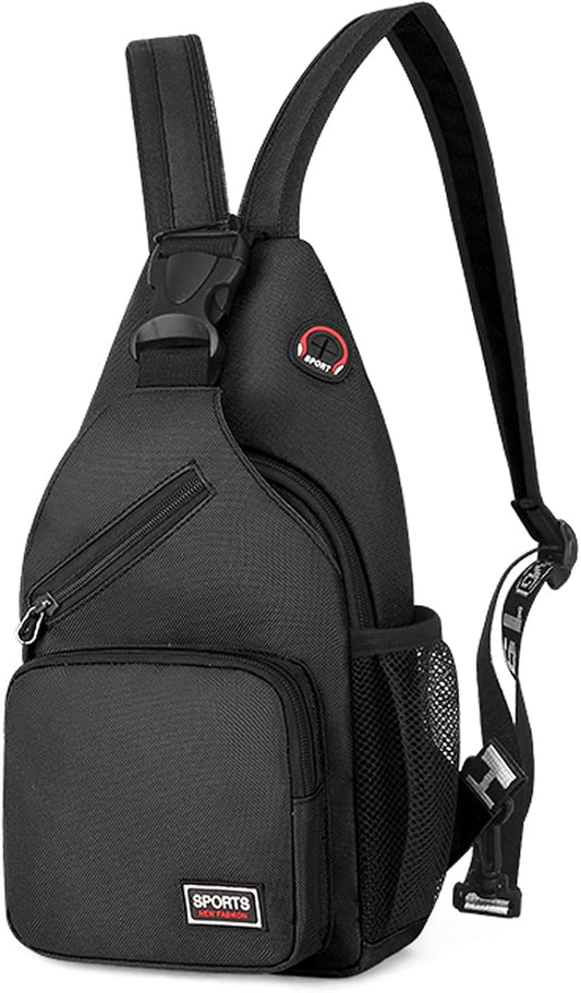 Peicees Convertible Sling Bag for Men Women Waterproof Sling Backpack Crossbody Shoulder Bag for Travel Hiking Cycling