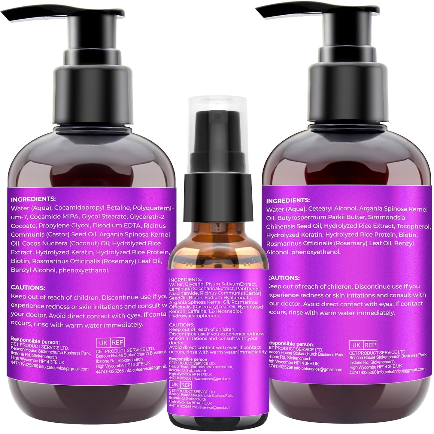 Revitalize Your Hair: Nourishing Hair Growth Shampoo & Conditioner Set with Rosemary, Biotin, Argan & Castor Oils for Thinning, Damaged, Curly Hair