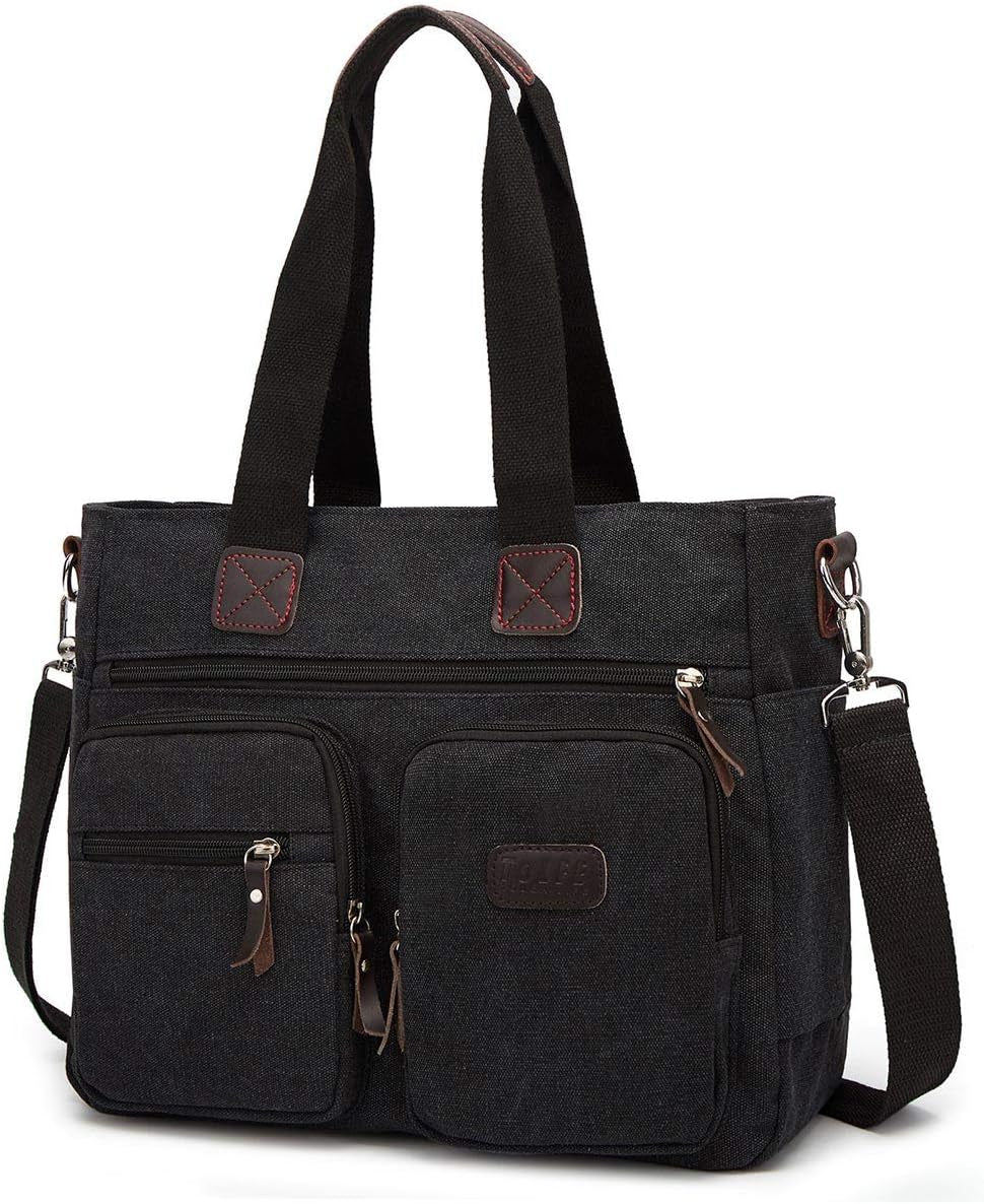 Tolfe Women Top Handle Satchel Handbags Shoulder Bag Messenger Tote Bag Purse Crossbody Bag Travel Work Tote Bag