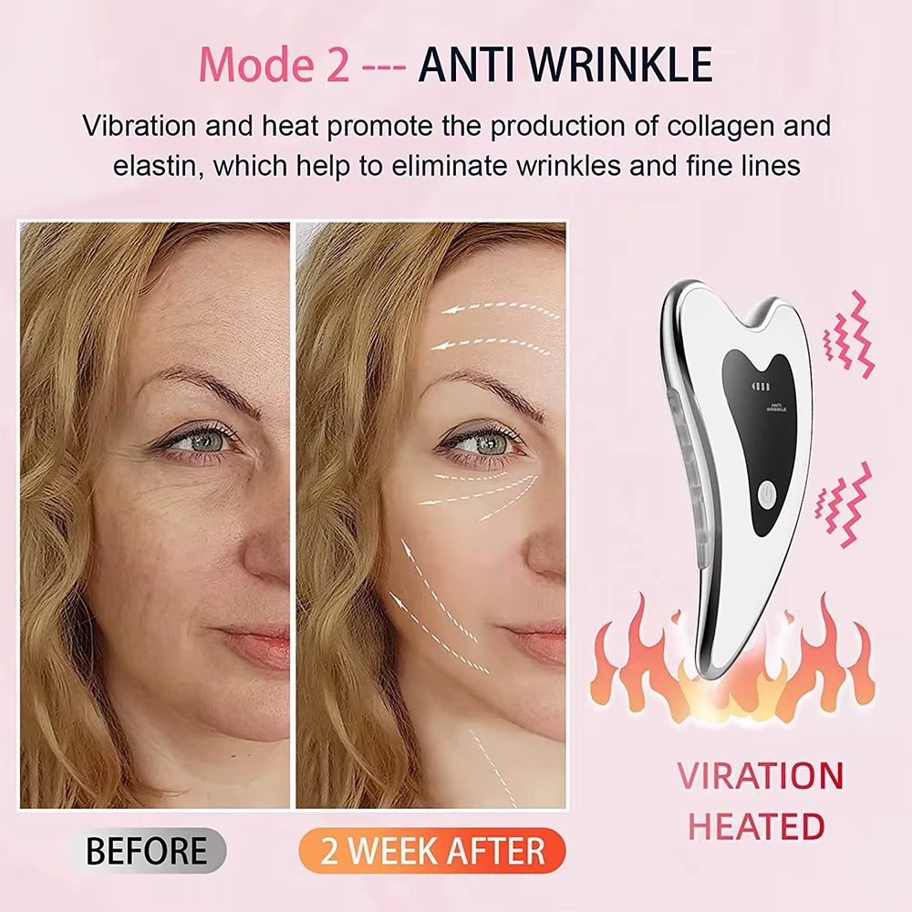 Electric Gua Sha Tools Microcurrent Face Lift Machine Slimming Massager Double Chin Remove Neck Face Massage Skin Care Tool