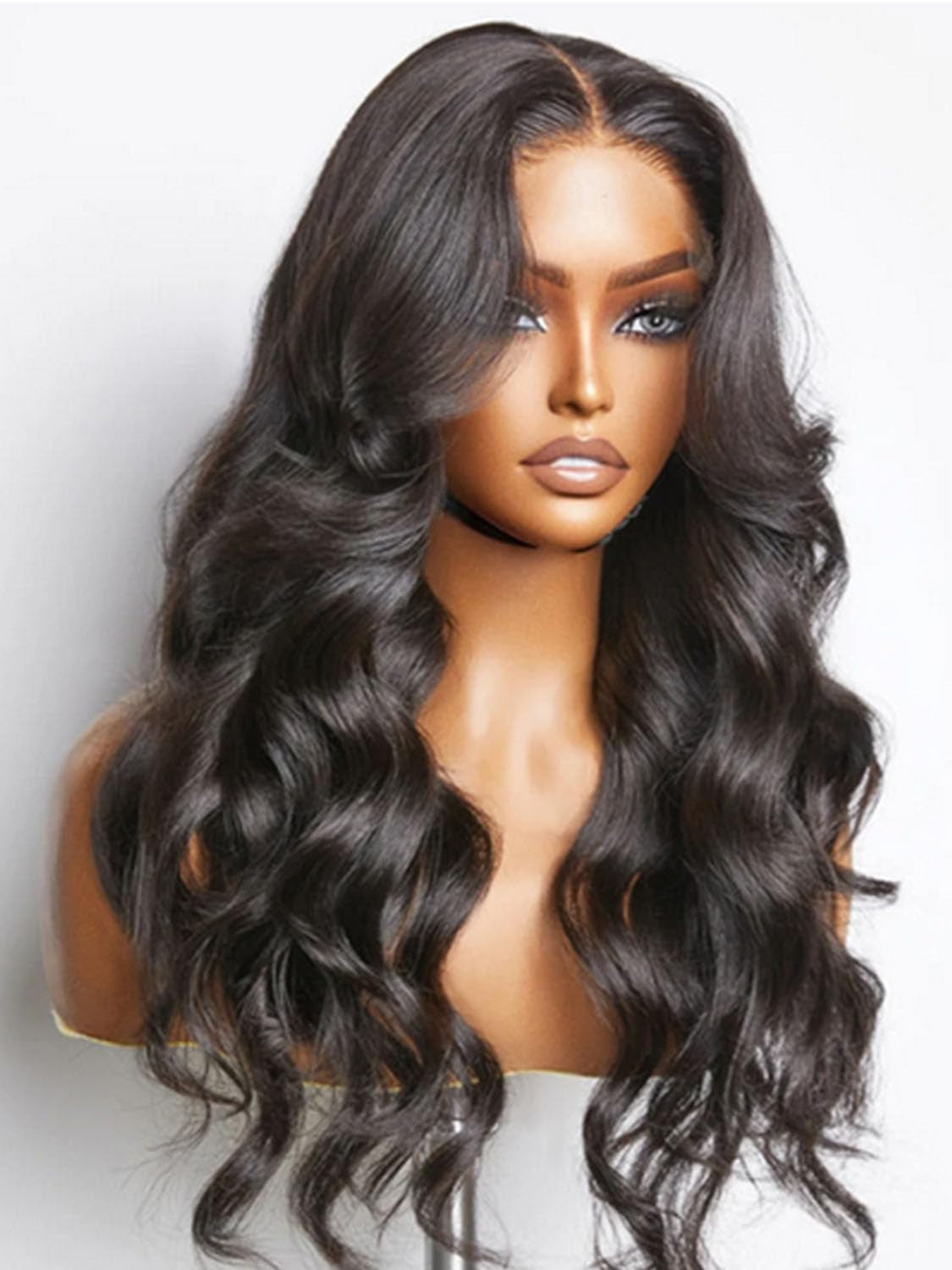 250 Density Human Hair Wig 13X4 HD Lace Front Wigs Pre Plucked Glueless Wig Human Hair Body Wave Wigs Human Hair for Black Women Frontal Wigs Human Hair Wigs Bleached Knots 18 Inch
