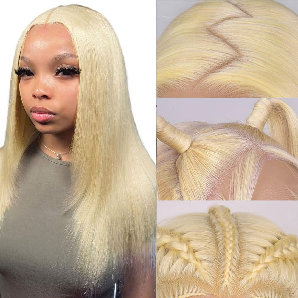250 Density Human Hair Wig 13X4 HD Lace Front Wigs Pre Plucked Glueless Wig Human Hair Body Wave Wigs Human Hair for Black Women Frontal Wigs Human Hair Wigs Bleached Knots 18 Inch