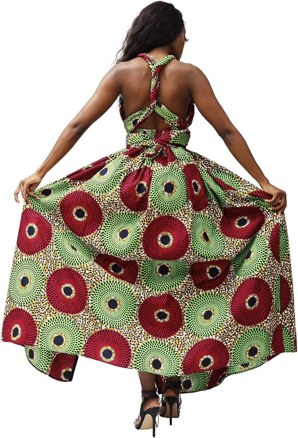 Women African Print Maxi Dress Dashiki Long Dress